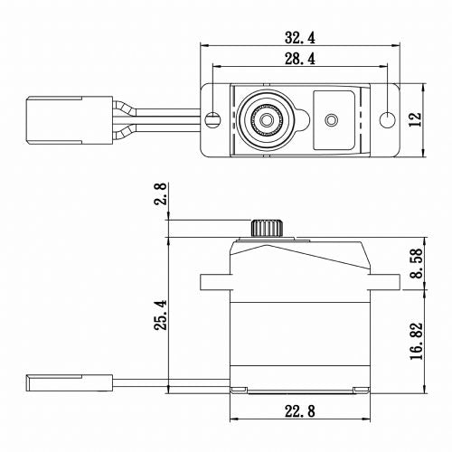 SH0263MGP - Micro Digital Servo w/ Soft Start, 0.10/30 @ 6v