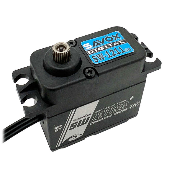 SW1211SGP-BE - Waterproof High Voltage Digital Servo 0.08sec / 416.6oz @  8.4V - Black Edition