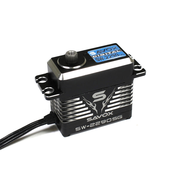 SW2290SG-BE - Waterproof Monster Torque High Voltage, Brushless, Digital  Servo 0.11sec / 972.1oz @ 8.4v - Black Edition